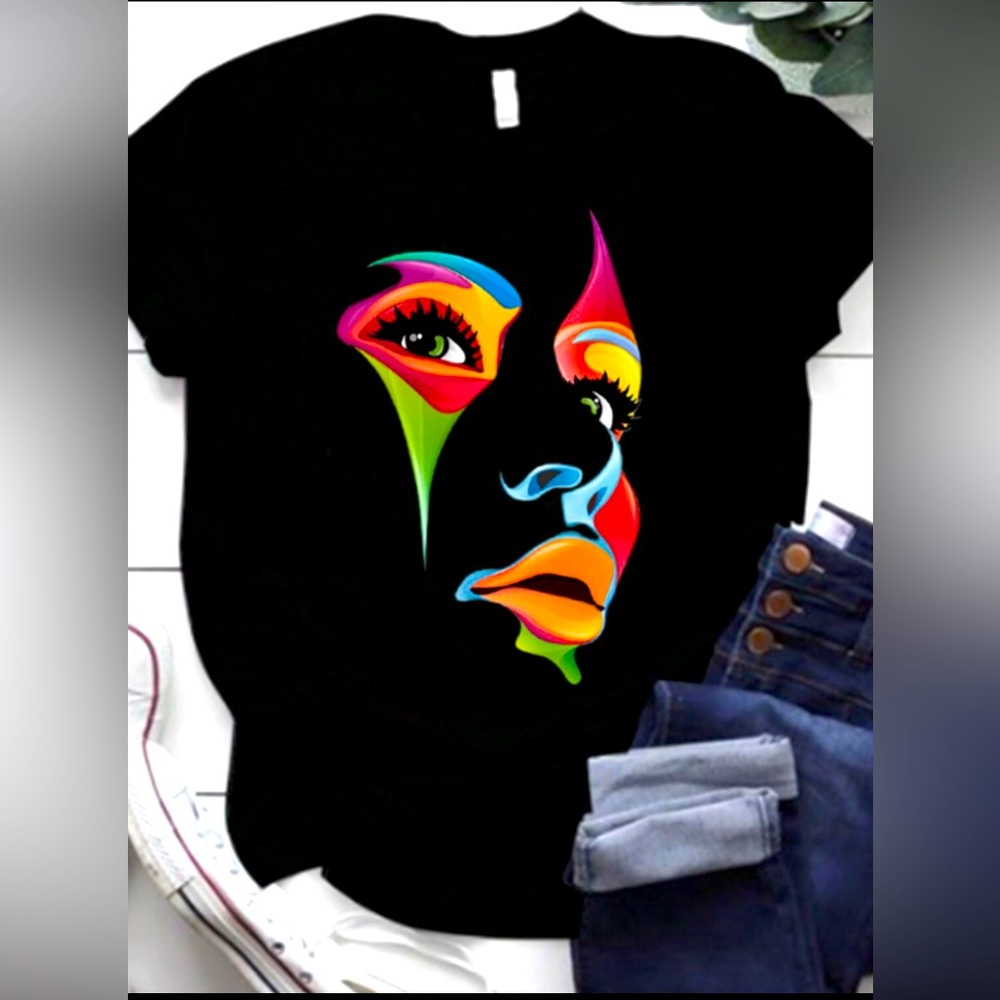 Mixed figure T Shirt